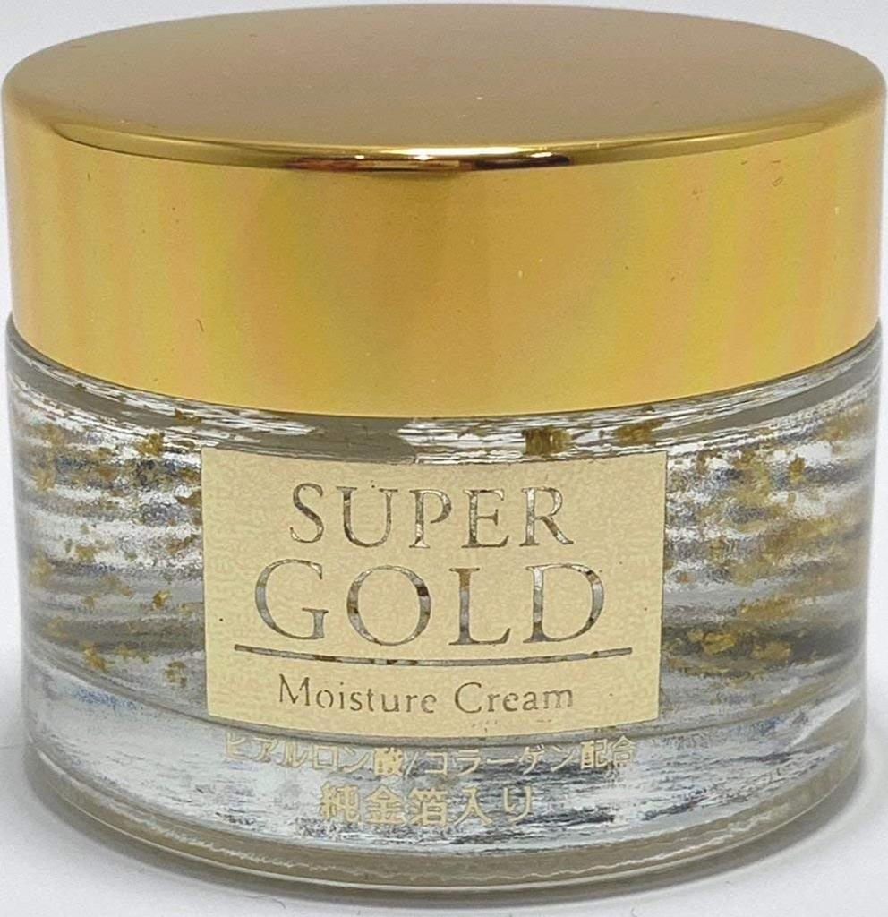 NUOVO Super Oro (Crema Idratante con Foglia d'Oro Pura) 55g (Taglia larga) Fatto in Giappone