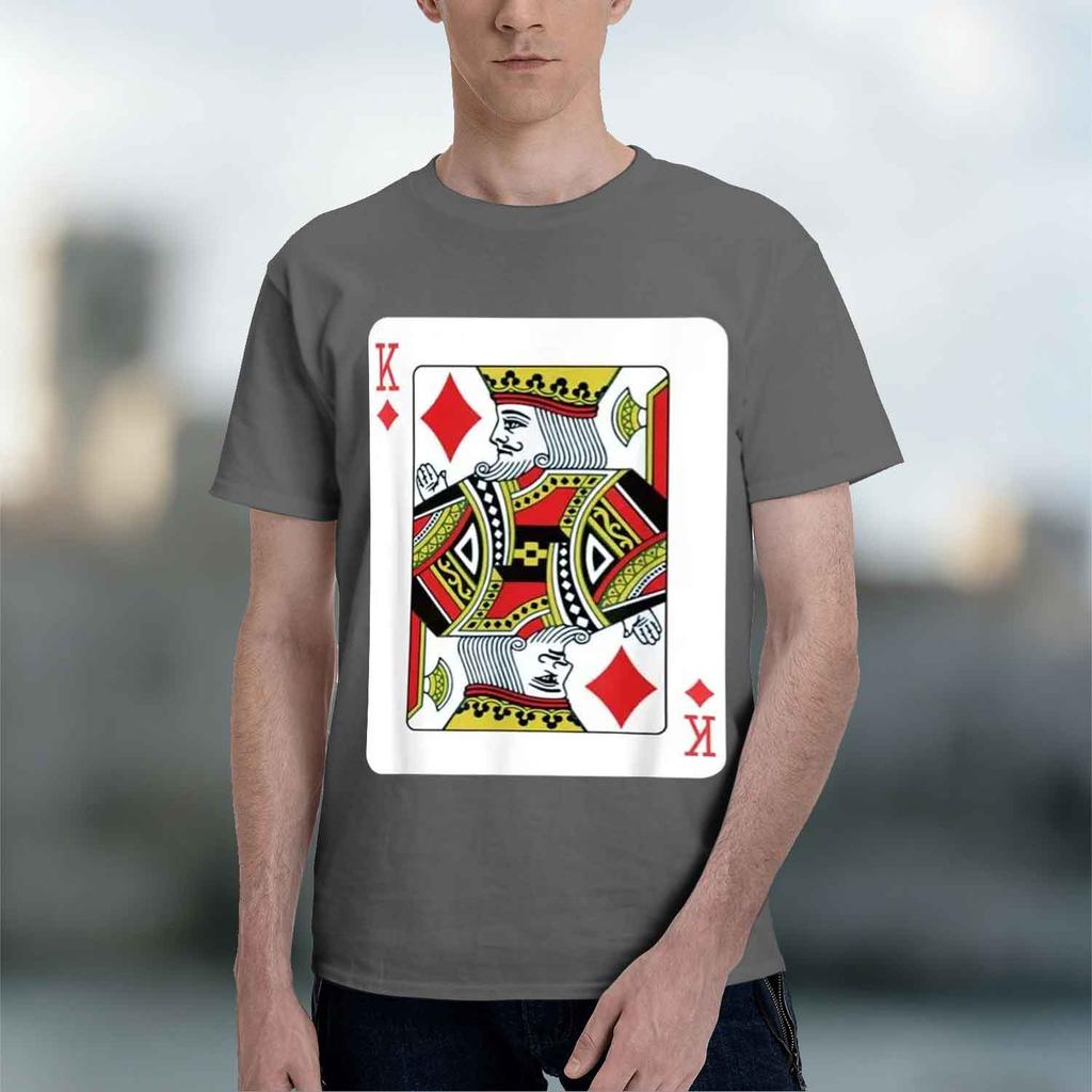 2026 New Model King Of Diamonds Playing Card Poker T Shirt