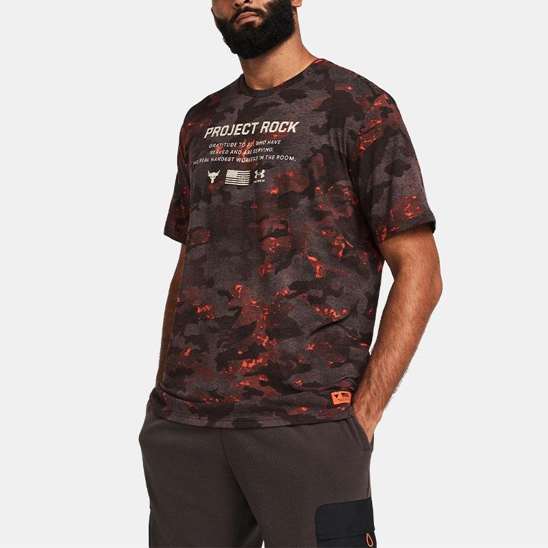 Under Armour Project Rock Veterans Day T-Shirt Herren Schwarz 1380219-001