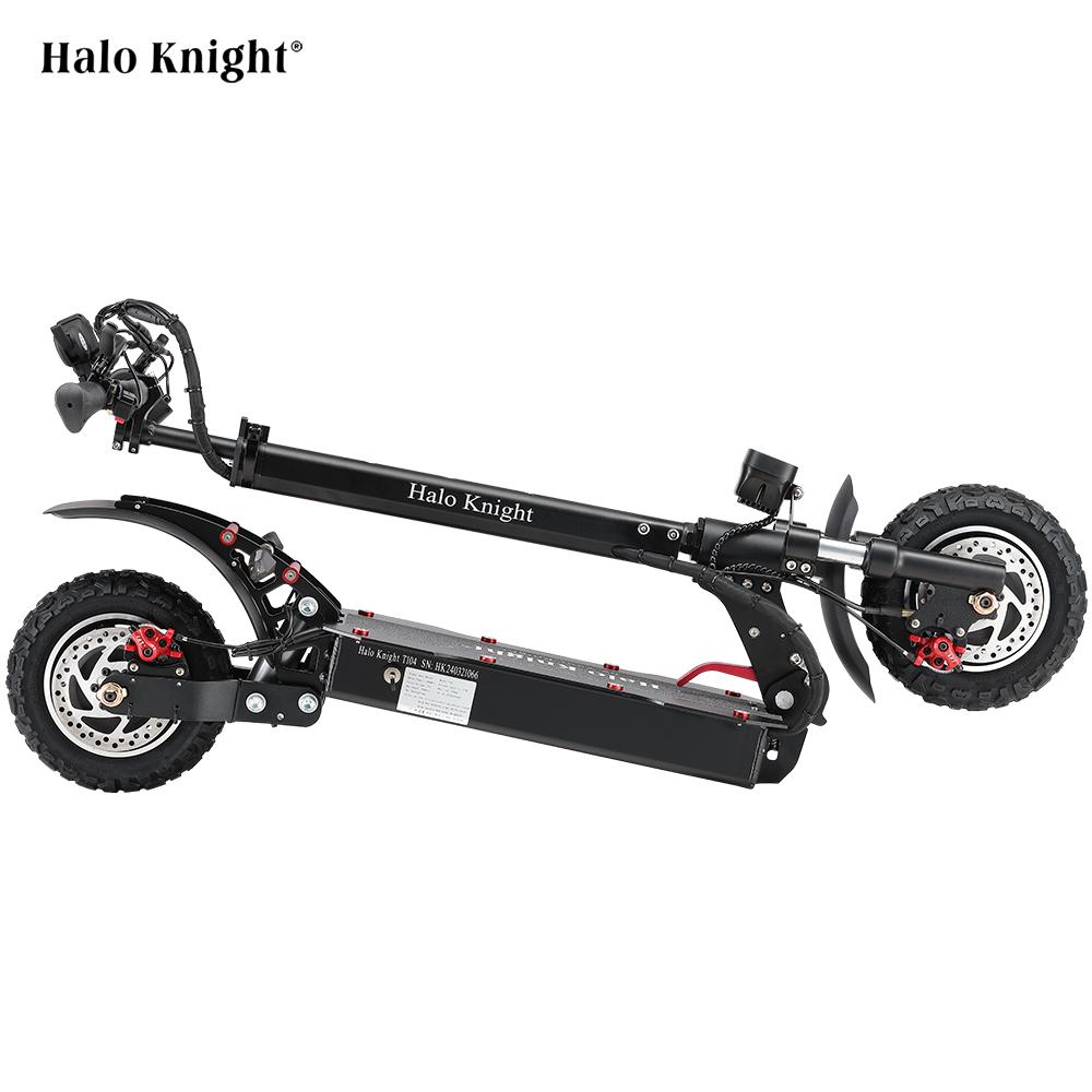 HALO KNIGHT T104 Monopattino Elettrico, Pneumatici da Strada da 10 pollici, Potenza Massima di 1000W, monopattino per guida urbana