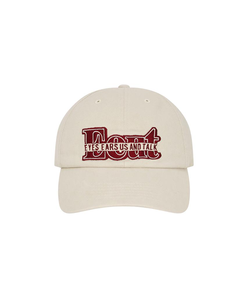 Iuteu Strikethrough Eeut Cap / Light Beige