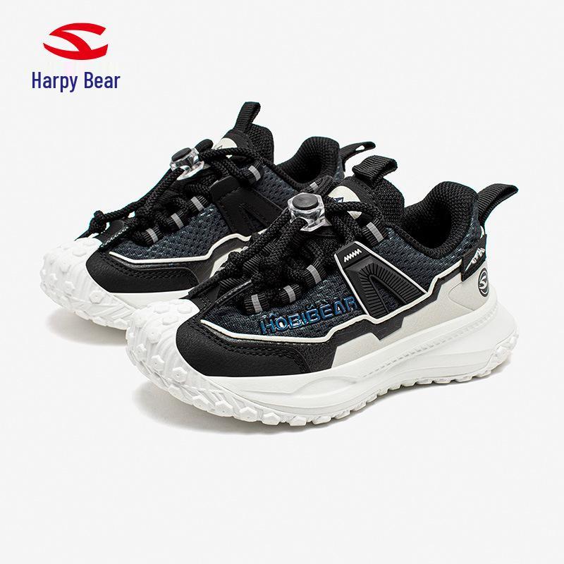 Hapi Bear Children's Double Mesh Casual Shoes with Tire Sole for Boys and Girls - Spring and Autumn Season