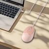 Mouse Cablato, Connessione USB Tipo-C, Silenzioso, Leggero (67g), Taglia Media, Design Carino, DPI Commutabile, Compatibile Multi-Dispositivo, Ottico, Portatile,