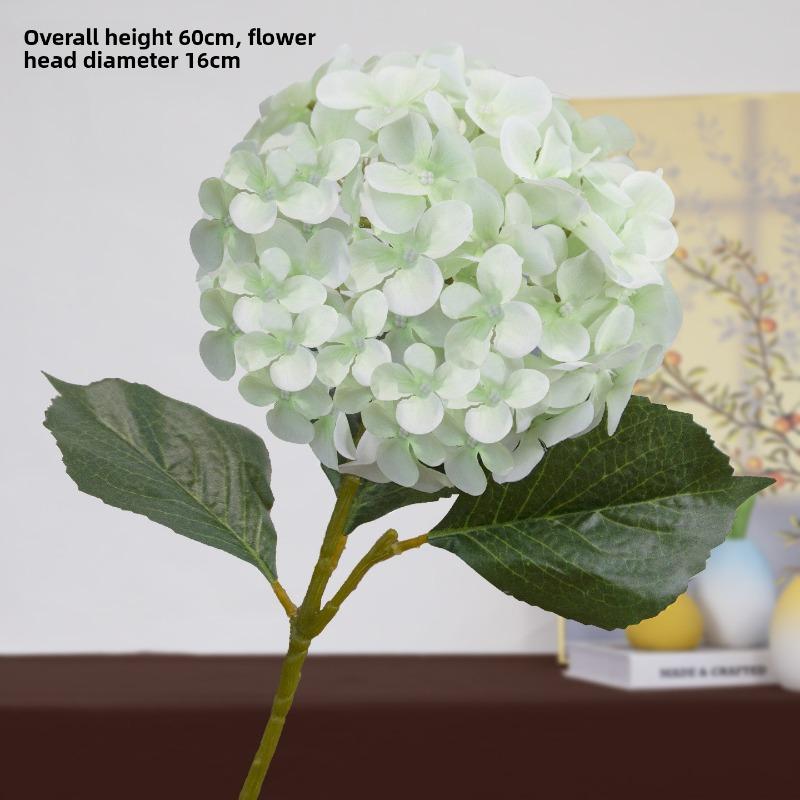 Искусственная гортензия Свадебный зал Домашнее украшение Орнаменты, Искусственная гортензия Искусственные цветы 60cm светло-зеленый