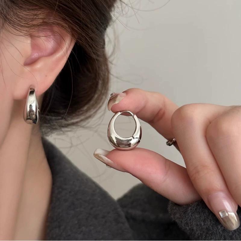 Fashion Stainless Steel Droplet Earrings for Women Vintage Exaggerated Geometric Dangle Drop Earring Party Wedding Jewelry Gifts