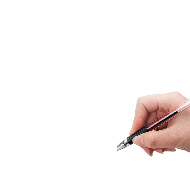 Lot de 200 stylos standard européen 0,5 mm: Stylos à bille à pointe fine à séchage rapide, noir et rouge, pour étudiants.