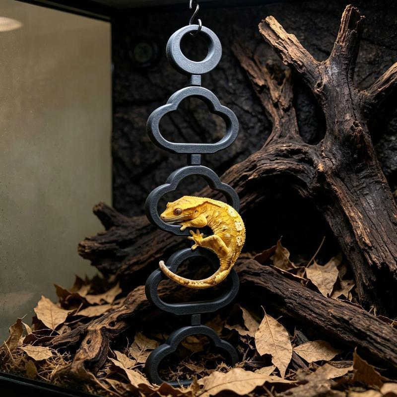 Reptile Climbing Ladder Terrarium Decor Anti-Slip Gecko Climbing Frame Hide Rest Platform For Crested Gecko Reptile Tank