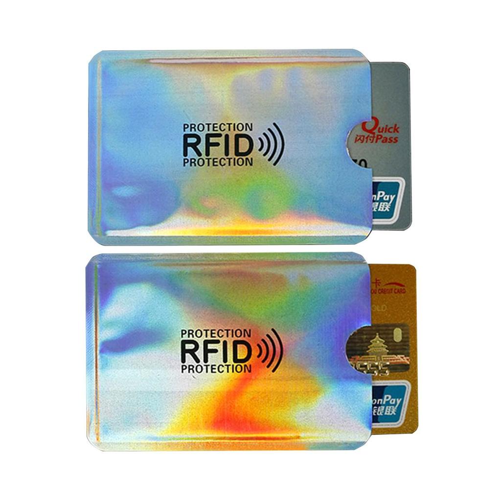 Anti Rfid Wallet Bank Card Holder Id Bank Card Case Protection 6cm*9.3cm Metal Credit Card Holder