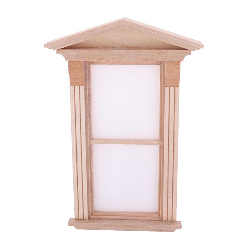 1:12 Dollhouse Wooden Window Door Frame Miniature Doll House Furniture Toys Dollhouse Miniature Window Panel Play House