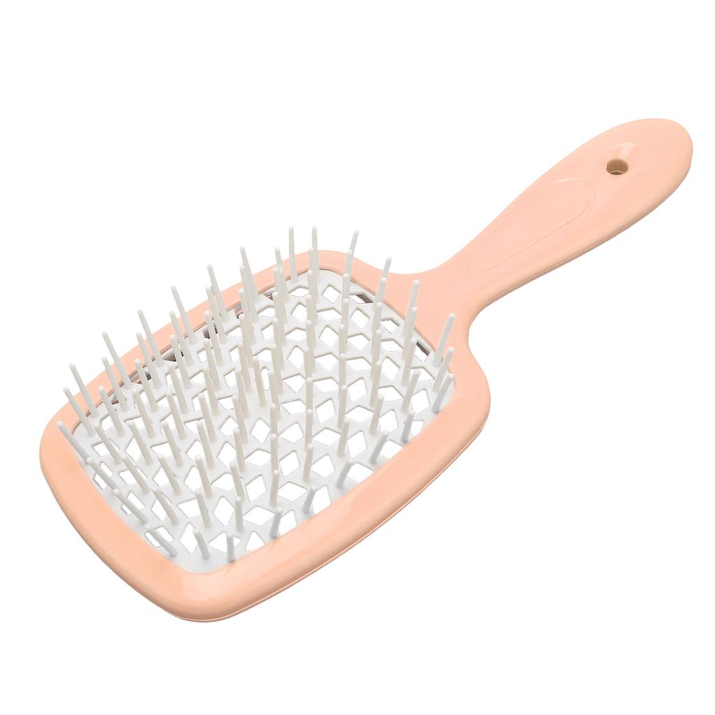 Detangler Hair Brush Quick Dry Massege Scalp Vent Hollow Out Hair Brush for Wet and Dry Hair Pink