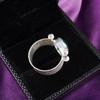Natural Green Onyx Gemstone 925 Sterling Silver Jewelry Handmade Wedding Ring RR-22-15