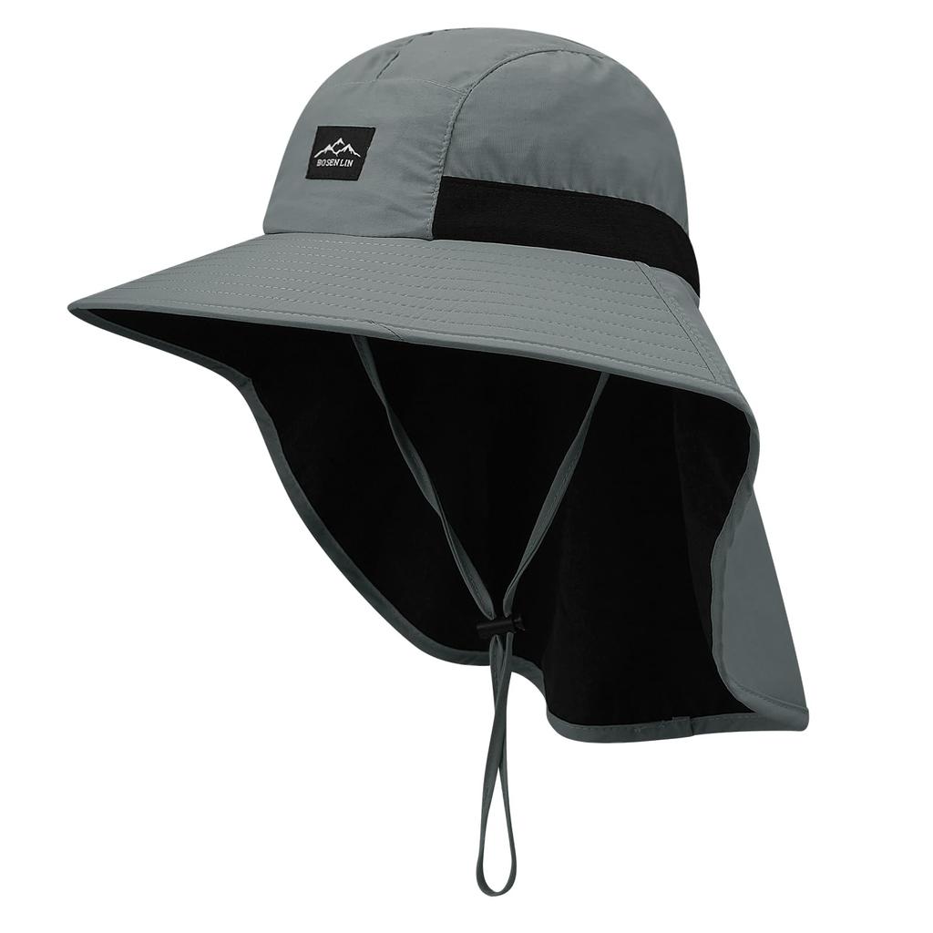Croogo UPF50+ Wide-Brim Sun Hat with Neck Cape 55–60cm Direct from Japan