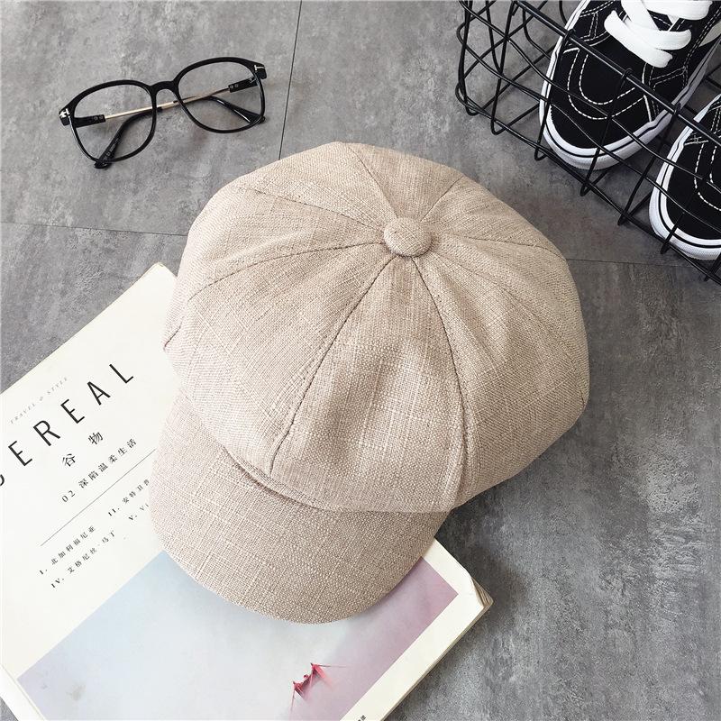 British literary and artistic octagonal hat female retro versatile beret cap casual painter hat trendy newsboy hat male