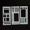 Multifunctional Handmade Template Ruler Dot Grid Log Planning Template  Scrapbooking