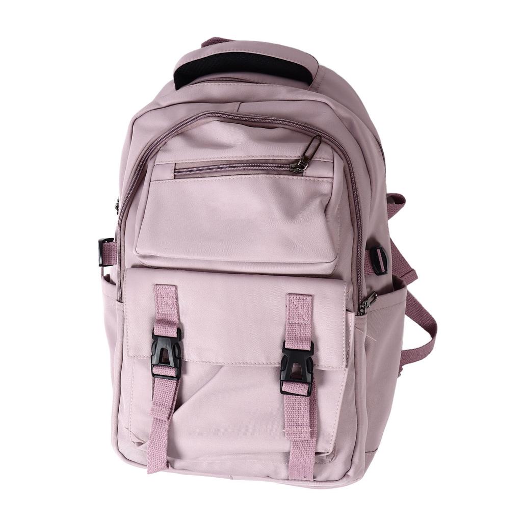 Mochila Feminina para Laptop Estudante Casual Moderna Grande Capacidade Mochila Escolar para Livros Roxo 16 Polegadas