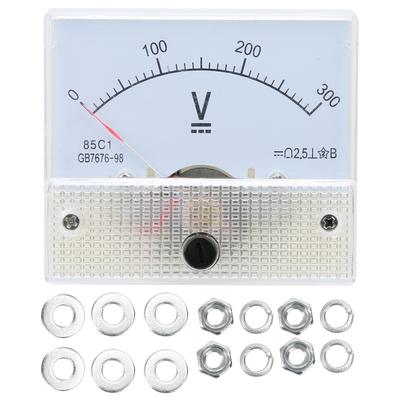 DC ručkový voltmetr Vysoká přesnost Montážní měřicí přístroj 85C1 DC 0~300V