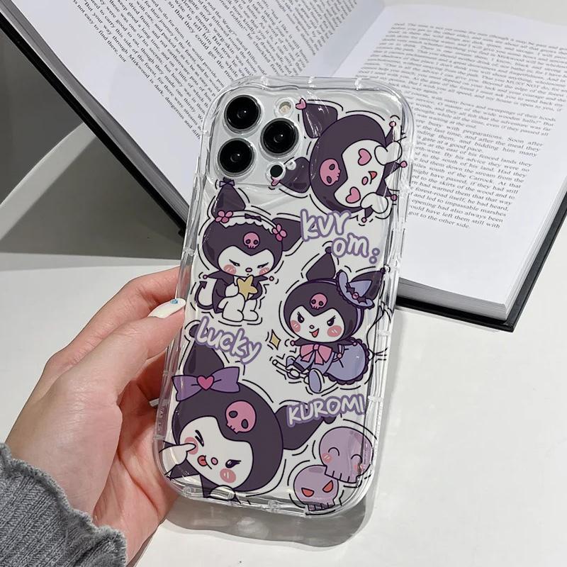 Kawaii Kuromi Melody Phone Case For Samsung Galaxy S26 Ultra S25 FE S24 S23 S22 Ultra Plus FE A57 A56 A17 A54 5G Korean Casing