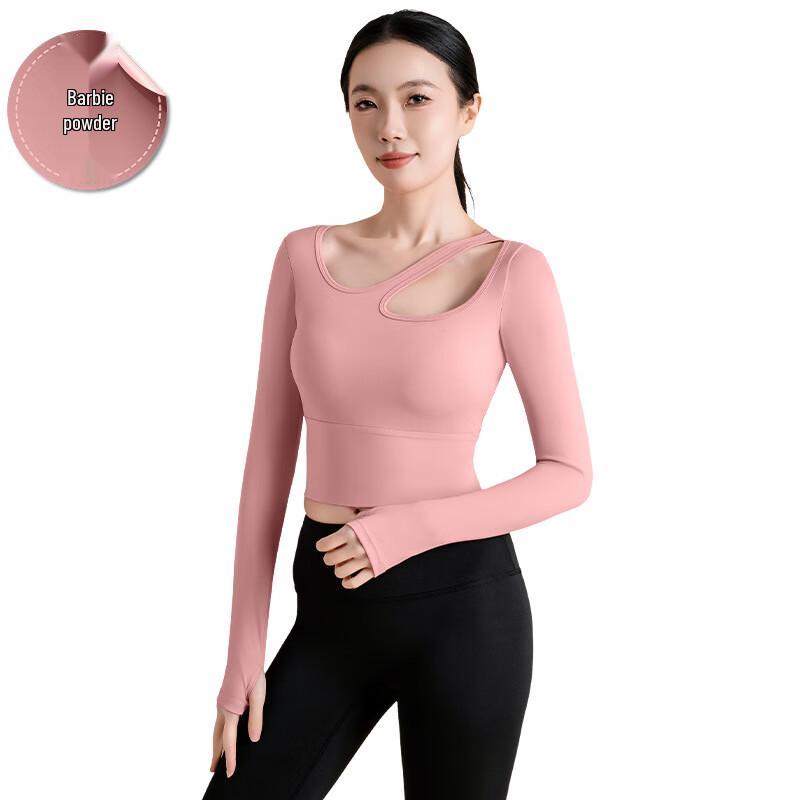 Notting Show Seamless Bare-Feel Long-Sleeve Yoga Top