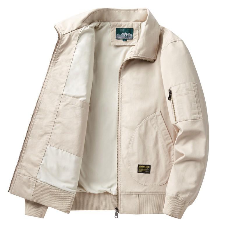 Mens Washed Cotton Workwear Jacket Loose