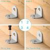 10pcs Thickened Stainless Steel Angle Code Laminate Laminate Connector L-shaped Right-angle Bracket 90 Degrees