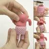 1pc Creative tea set, tea filter, lazy bath, villain tea leak bag, creative silicone cartoon girl tea maker