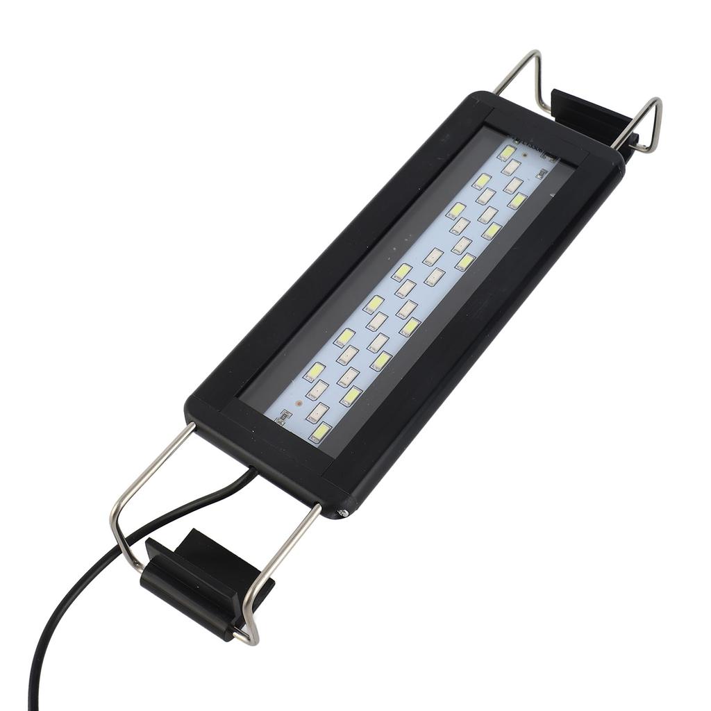 3W LED Aquarium Light 4 Row 3 Colors Adjustable Aquarium Light with 3 6 12 24 Hours Timer for 8?12