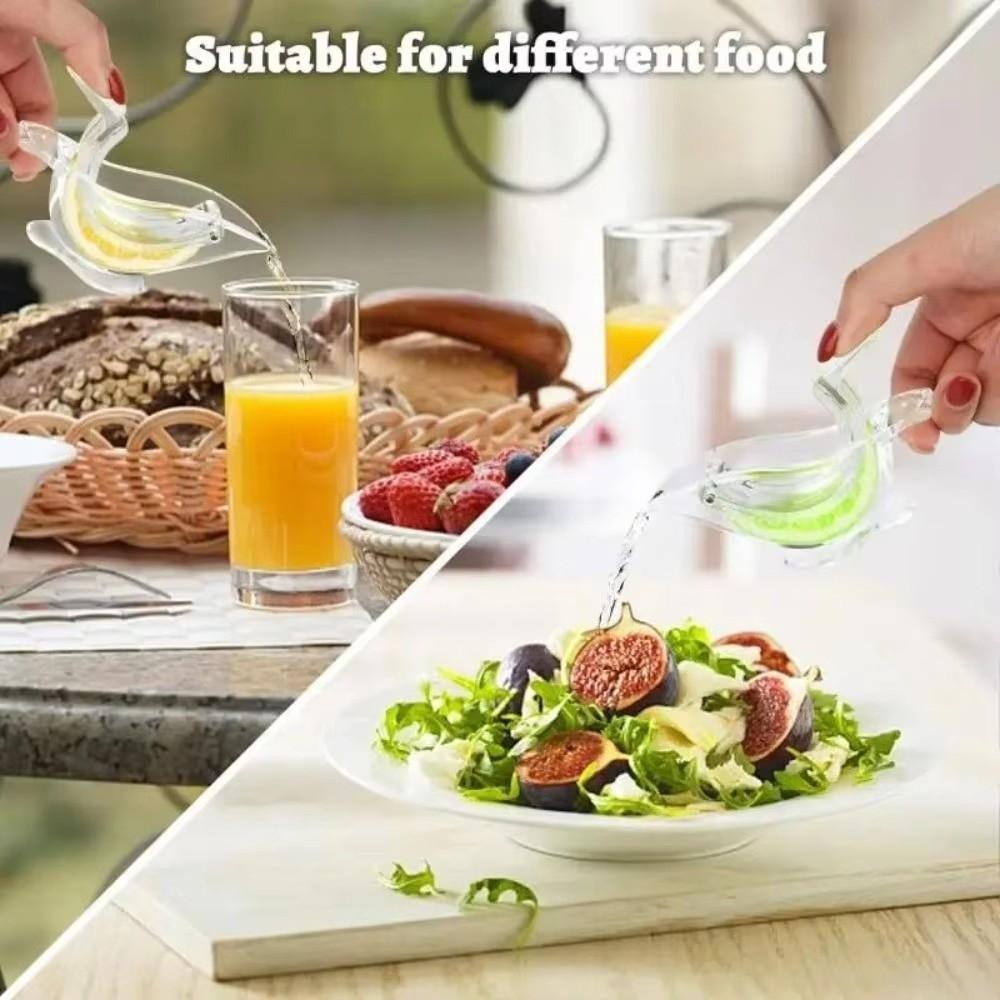 2pcs Transparent Hand Press Squeezer Bird Shape Orange Juicer Durable Fruit Extractor  Fruit Juicing