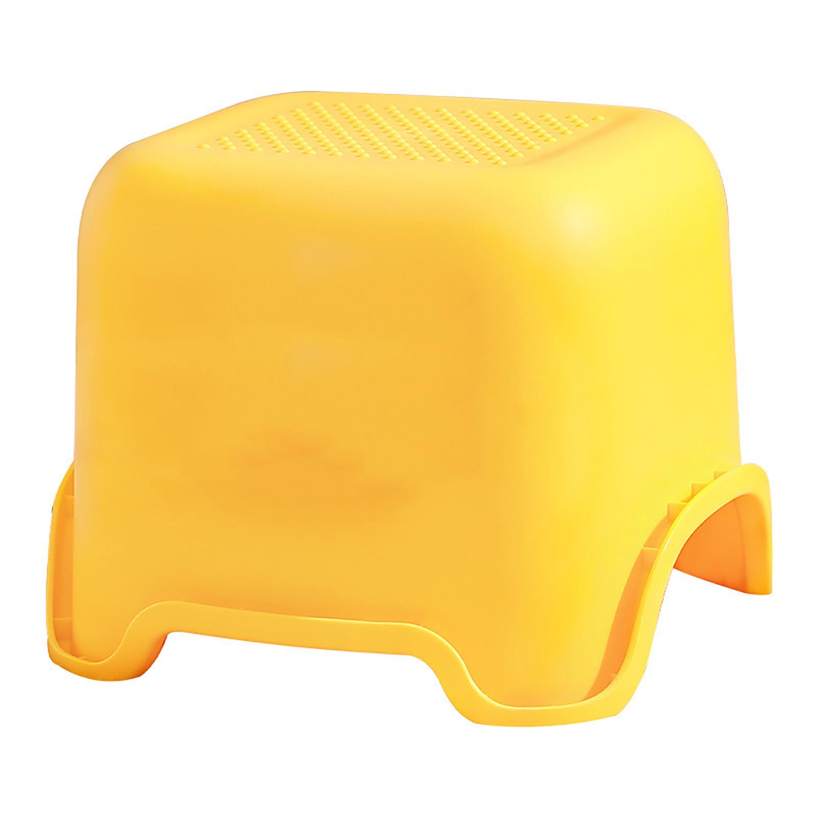 Konnwei Yellow Mini Stool Step Stool Cute Duck Animal Cartoon Design Stackable Thickened Plastic Anti Slip Home Stool For Indoor