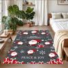 Christmas Printed Square Area Rug Soft Non Slip Floor Carpet For Bedroom Holiday Gift