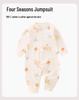Newborn Pure Cotton Tagless Long Sleeve Romper - Unisex All-Season Bodysuit