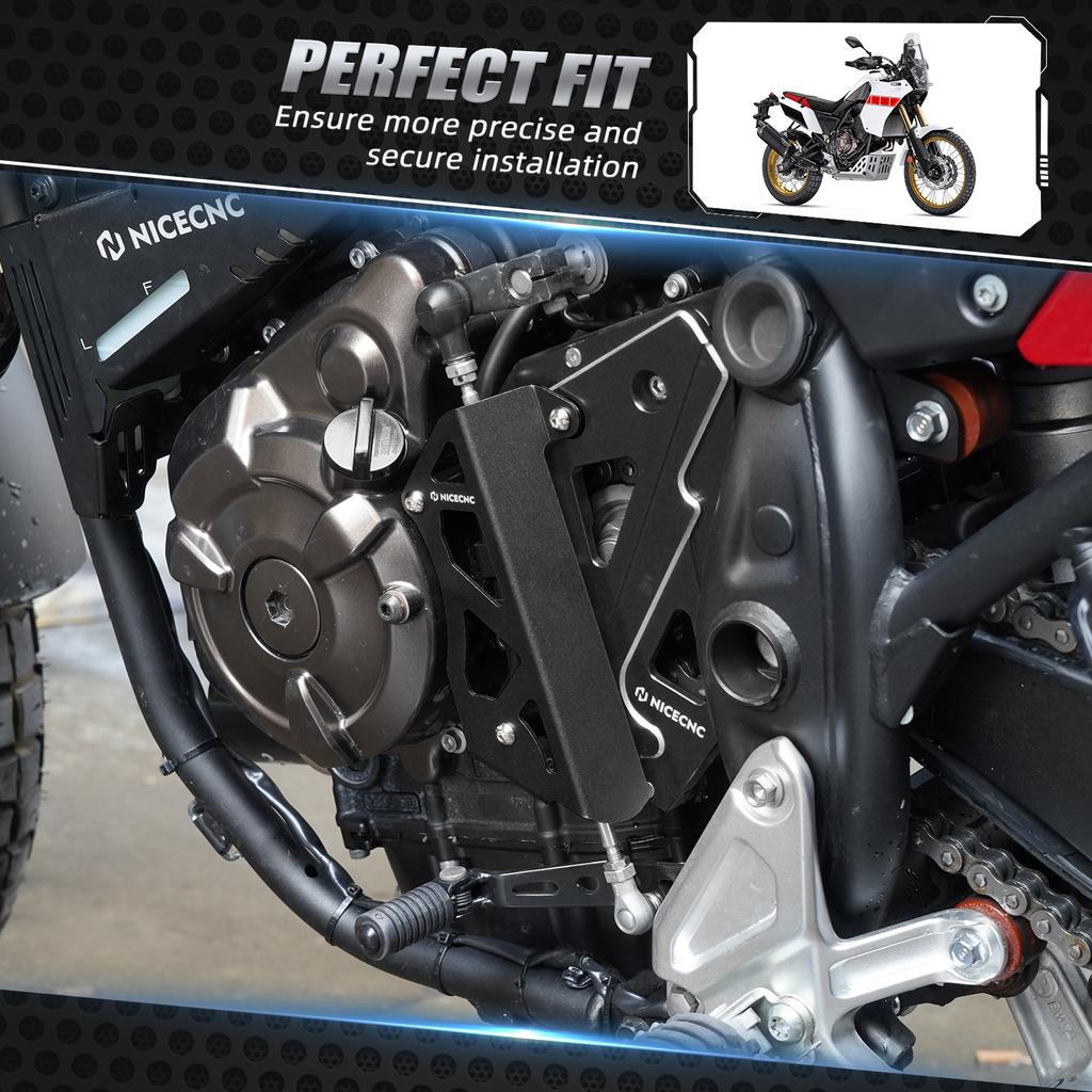 For YamahaTenere 700 XTZ700 2019-2024 Gear Shift Linkage Cover Chian Guard Sprocket Cover Rally Edition Tenere 700 Accessories