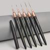 5 Pcs/Set Professional Nail Art Liner Brush For Striping Painting Design,Gel Liner Nail Art Brushes For Nails 7/9/11/15/20mm