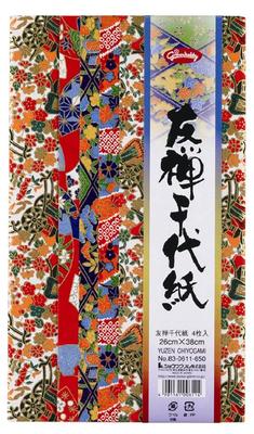 Showa Grim Chiyogami Wrinkled Yuzen B4 (decorative Paper), Paper, Dyeing, Size, 83-0611