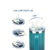 Replacement Lid designed for Stanley Adventure Quencher Travel Tumbler 40 OZ Clear Spill Proof Tumbler Covers designed for Stanley Cup Accessories