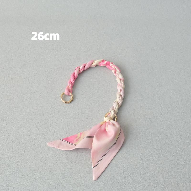 

Нова модна весняна жіноча сумочка, аксесуар, частина, ланцюжки, знімна заміна, шовковий ремінь із квітковим принтом, жіноча сумка на ланцюжку своїми руками, ручки 26CM рожевий