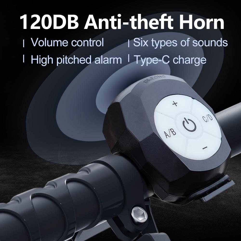 Bicycle Motorcycle Electric Bell Horn Mountain Road Cycling Anti-theft Alarm Horn Bike Accessories Loud Bell Scooter Horn