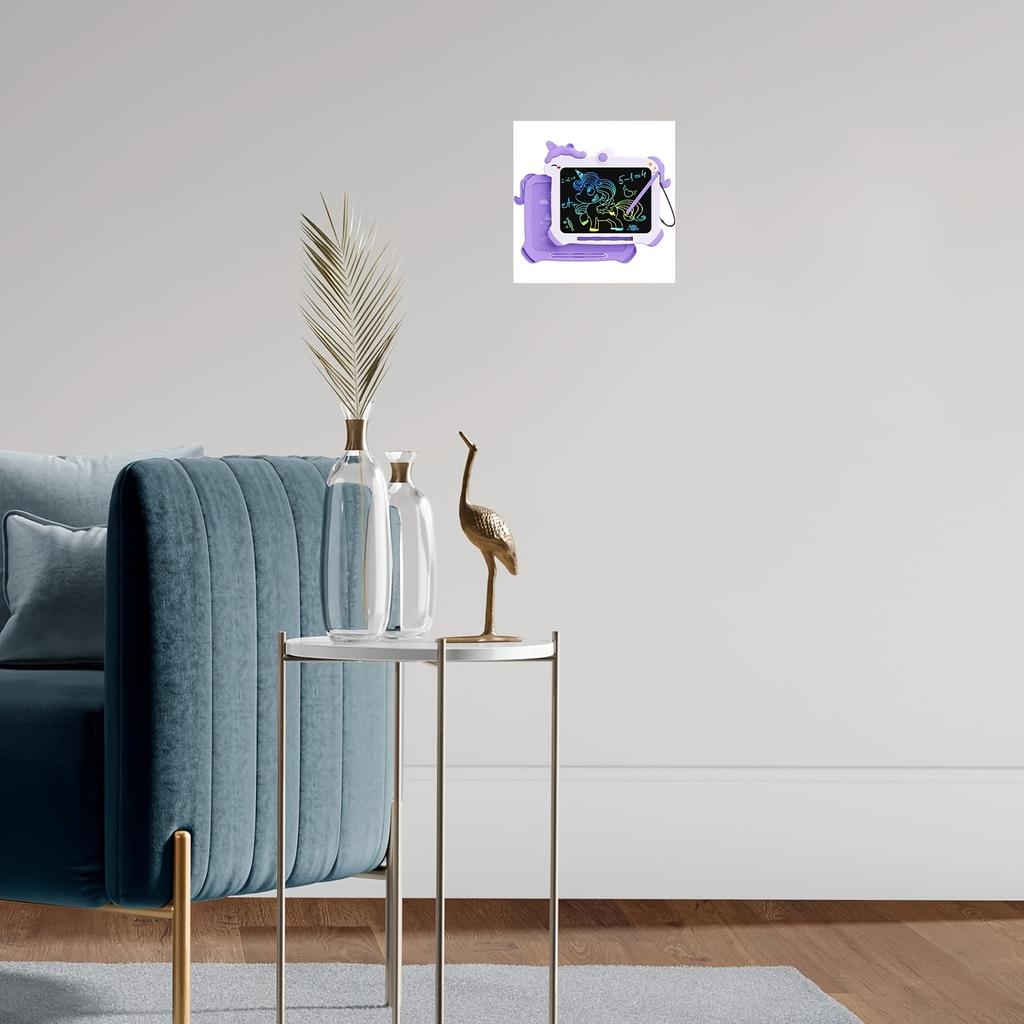 LCD Writing Tablet, Electronic Drawing Tablet and Doodle Board, Frameless Poster Canvas Painting, Suitable for 3-8 Years Old Children as Birthday Gift