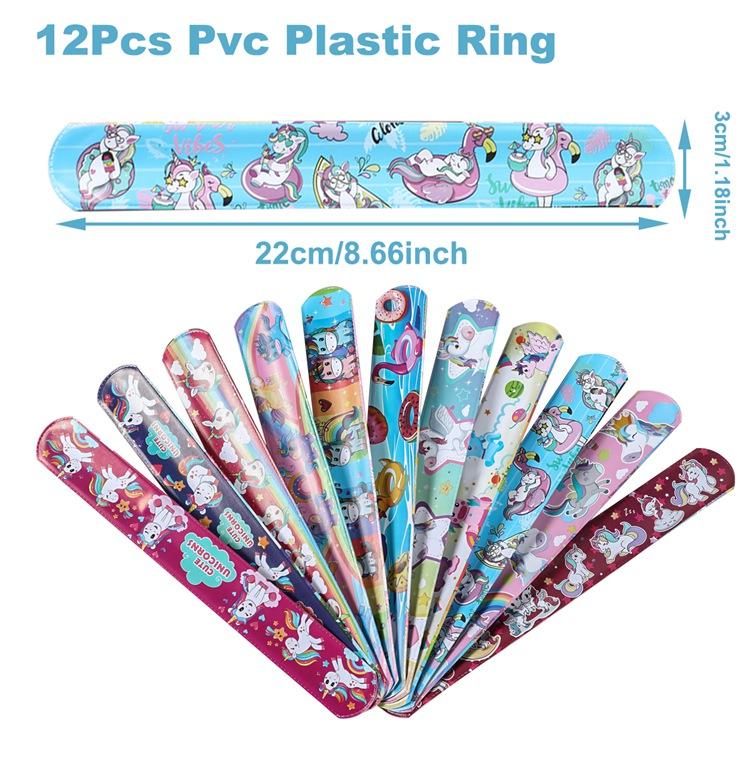 Hawaii Slap Bracelets Mermaid Dinosaur Animals Wristband Gifts Birthday Party Supplies Kids Favor Toys Baby Shower Party Supplie