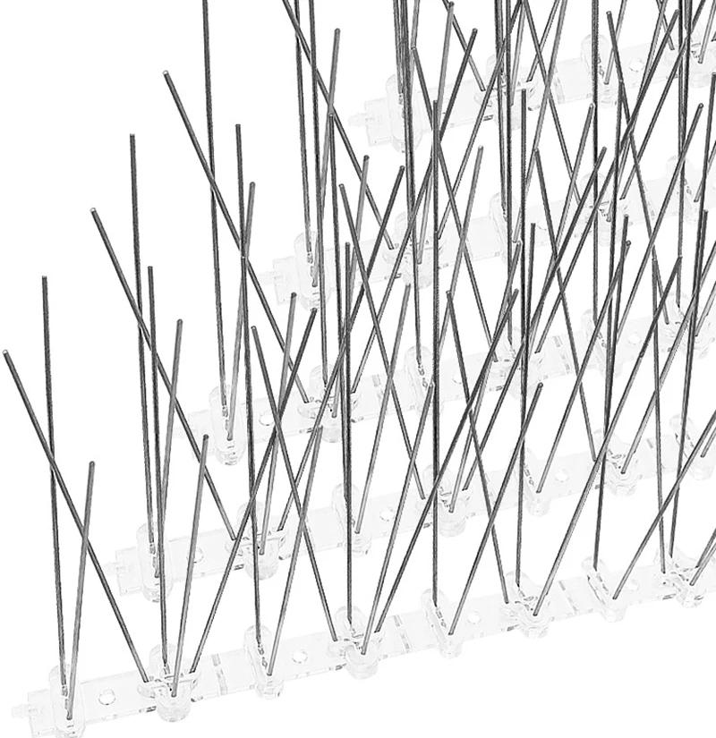 Kolce na gołębie Stal nierdzewna Odstraszacz ptaków Zestaw Odstraszający Anty ptak Gołąb Wiewiórki Koty Odstraszacz na ogród Płot Dach