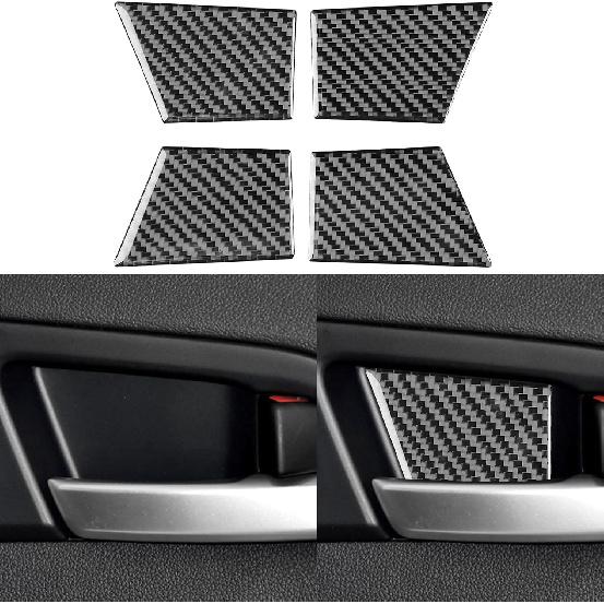NVCNX Real Carbon Fiber Accessories for Hyundai Elantra 2017 2018 Car Thick Overlay Center Console Gear Shift Panel Button Cover Interior Trim Soft