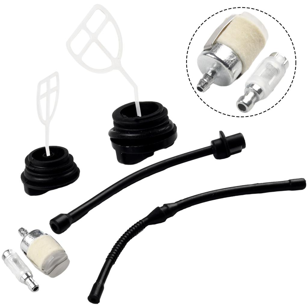 Replacement Hose Pipe Line and Fuel Filter Cap Set for 45CC 52CC 58CC Chainsaws Perfect for 4500 5200 5800 Units