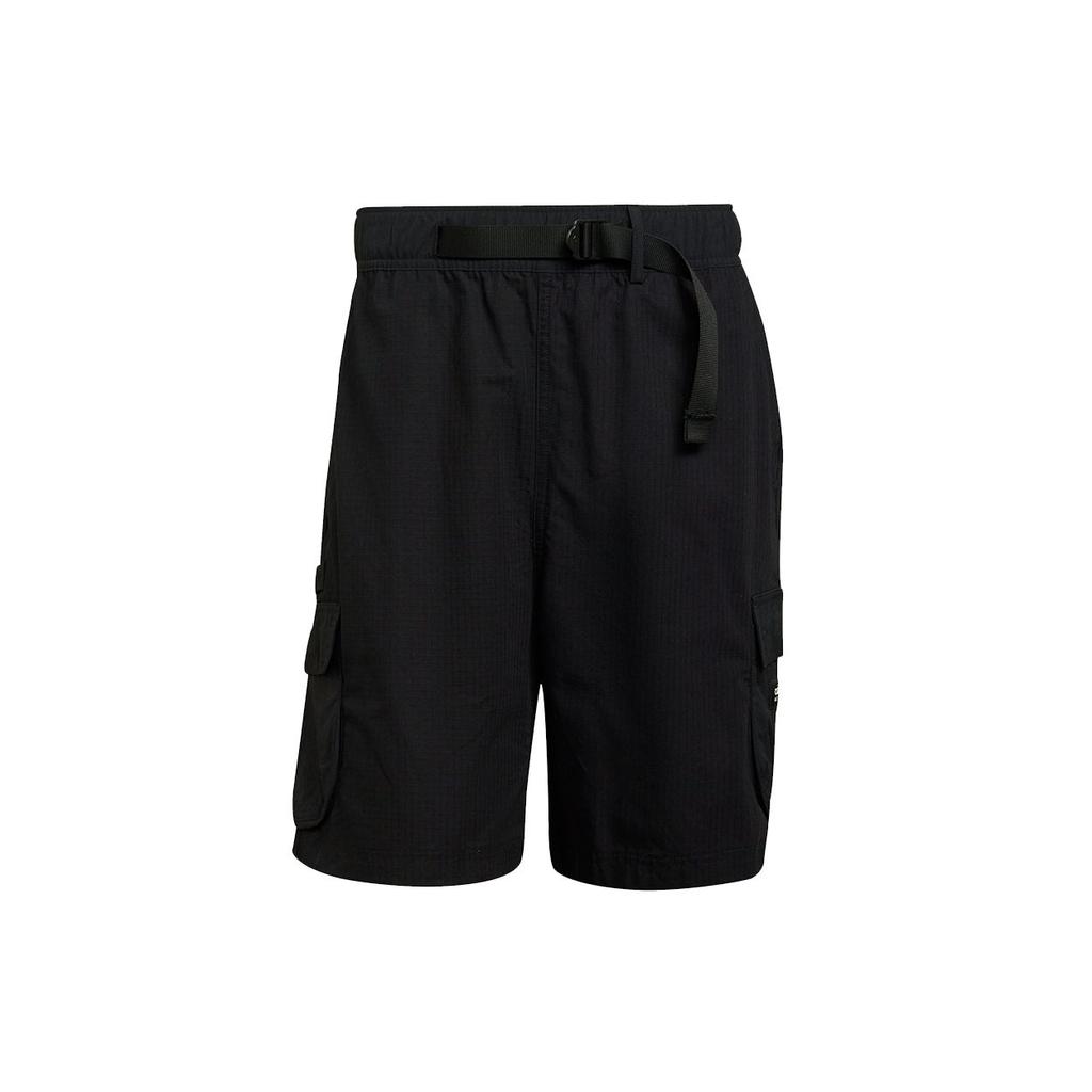 Adidas Originals Trefoil Cargo Shorts With Side Pockets And Drawstring Men Bottoms Black H09109