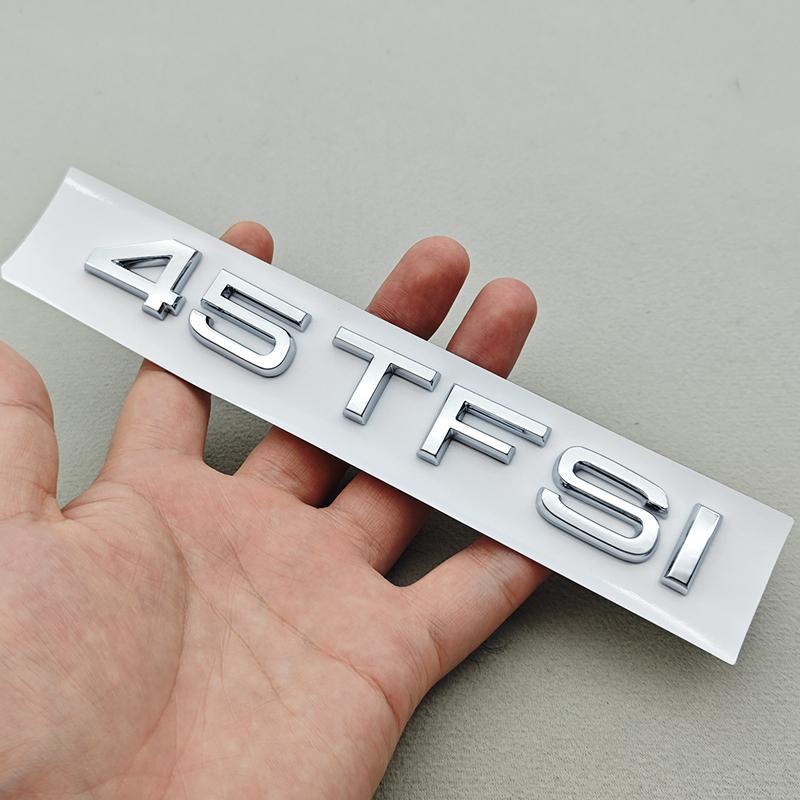 2026 3D ABS Car Letter Logo 35TFSI 40TFSI 45TFSI Rear Trunk Tail Badge Emblem Decal For Audi A4 A5 A6 A8 Q3 Q5 Q7 Sticker Accessories