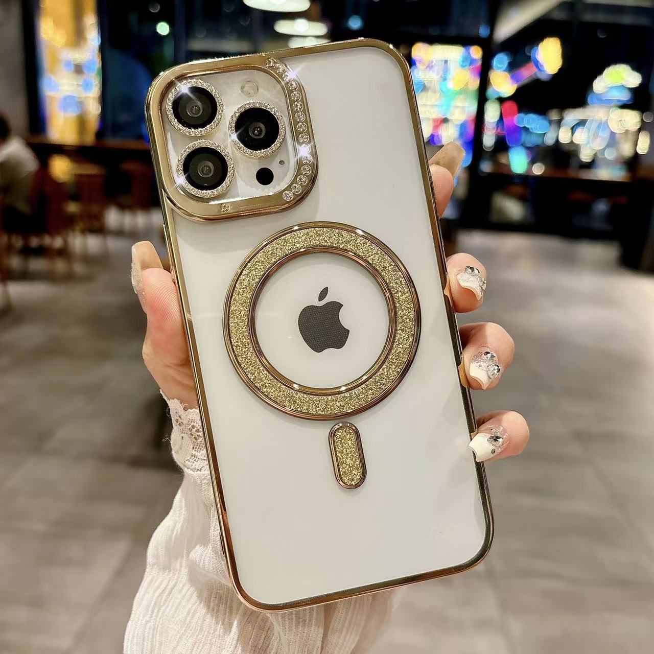 

Пленка для линз Meijiu, подходящая для iPhone16Pro, чехол для мобильного телефона, гальваническая вспышка, порошковая магнитная присоска, Apple 15/14, прозрачная, противопадающая Apple 16Plus