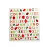 86 Autocollants - Alphabet - Coccinelle et coquelicot