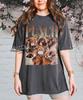 Punch The Monkey Vintage Grafisch T-shirt, Retro Geïnspireerde Kleding
