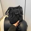 Purse Drawstring Canvas Bag Crossbody Bag Mobile Phone Bag Sweet Nylon Shoulder Bag  Girls