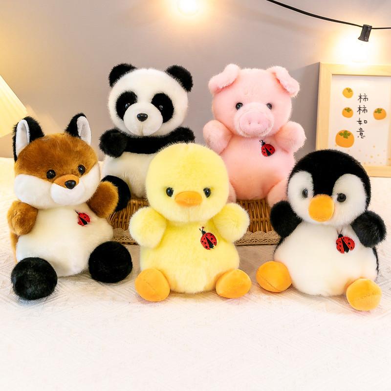 Fox Rabbit Panda Penguin Plush Toy Collection Filling Childrens Playtime Comfort