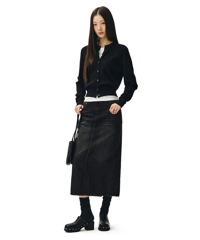 Deketeuumeon Signature Long Skirt Dcsk003Blackb