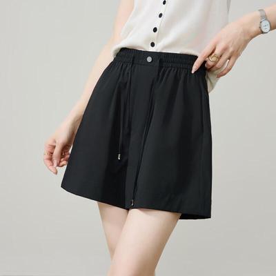 ESE-Y Women's High-Waist A-Line Drawstring Shorts